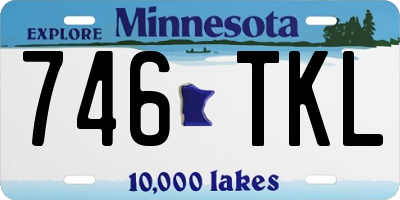 MN license plate 746TKL