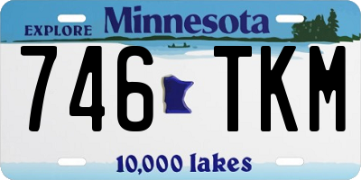 MN license plate 746TKM