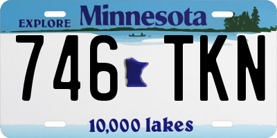 MN license plate 746TKN