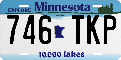 MN license plate 746TKP