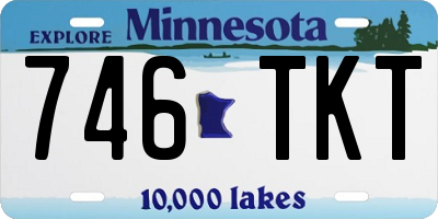 MN license plate 746TKT