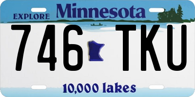 MN license plate 746TKU