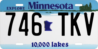 MN license plate 746TKV
