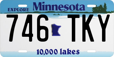 MN license plate 746TKY