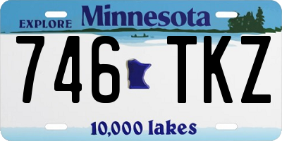 MN license plate 746TKZ
