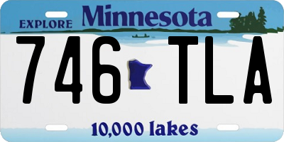 MN license plate 746TLA