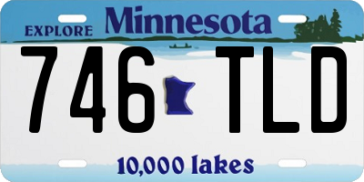 MN license plate 746TLD
