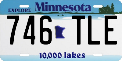 MN license plate 746TLE