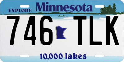 MN license plate 746TLK