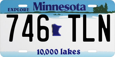 MN license plate 746TLN