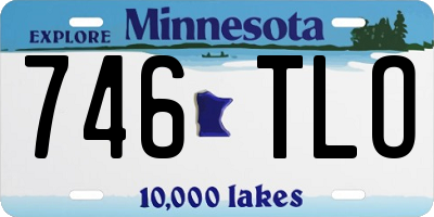 MN license plate 746TLO