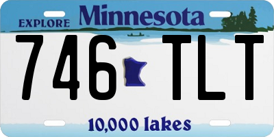 MN license plate 746TLT