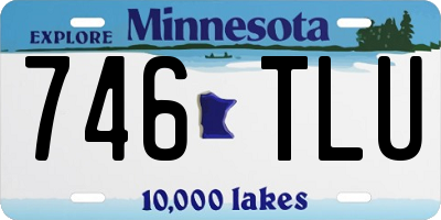 MN license plate 746TLU