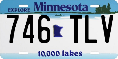 MN license plate 746TLV