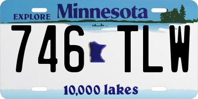 MN license plate 746TLW