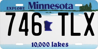 MN license plate 746TLX