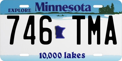 MN license plate 746TMA
