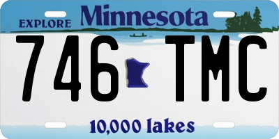 MN license plate 746TMC
