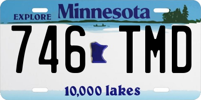 MN license plate 746TMD