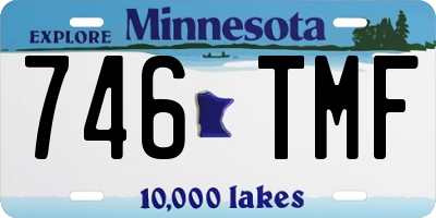 MN license plate 746TMF