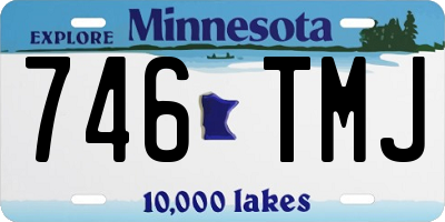 MN license plate 746TMJ
