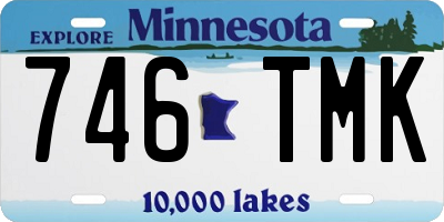 MN license plate 746TMK