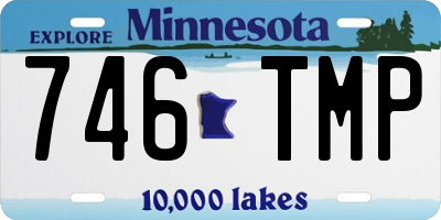 MN license plate 746TMP