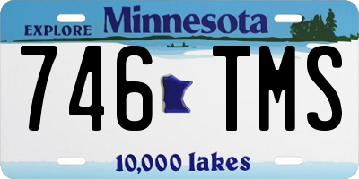 MN license plate 746TMS