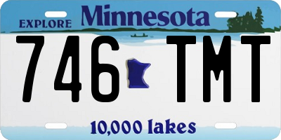 MN license plate 746TMT