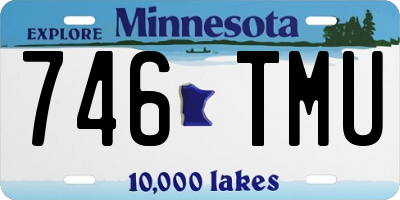 MN license plate 746TMU