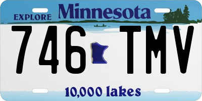 MN license plate 746TMV
