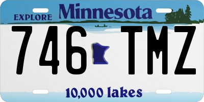 MN license plate 746TMZ