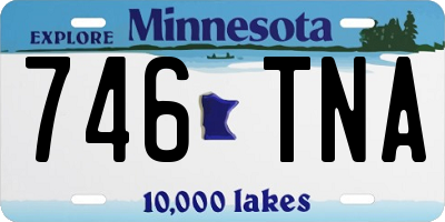 MN license plate 746TNA