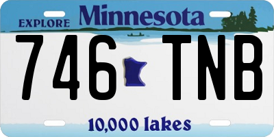 MN license plate 746TNB