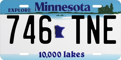 MN license plate 746TNE