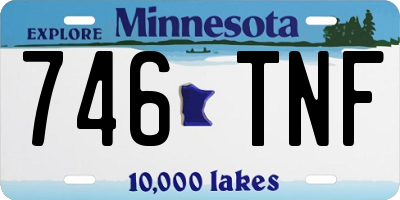 MN license plate 746TNF