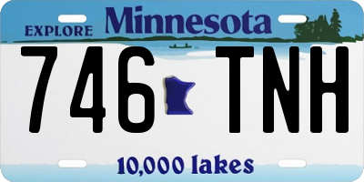 MN license plate 746TNH