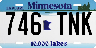 MN license plate 746TNK