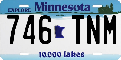 MN license plate 746TNM