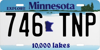 MN license plate 746TNP