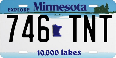 MN license plate 746TNT