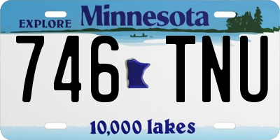 MN license plate 746TNU
