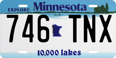 MN license plate 746TNX