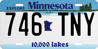 MN license plate 746TNY