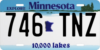 MN license plate 746TNZ