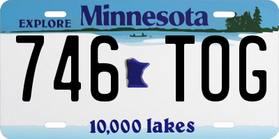 MN license plate 746TOG