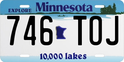 MN license plate 746TOJ