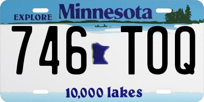 MN license plate 746TOQ
