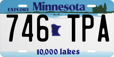 MN license plate 746TPA