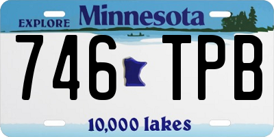 MN license plate 746TPB